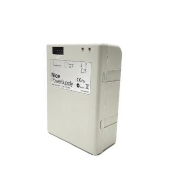 Bloc batteries de secours NICE PS124 - 24v avec chargeur intégré. Compatible avec : ROBUS / NAKED / SLIGHT / RUN1500 / HOPP / HYKE / MC424L / MCA2